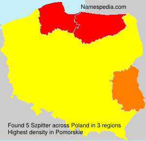 Surname Szpitter in Poland Surname Szpitter in Poland