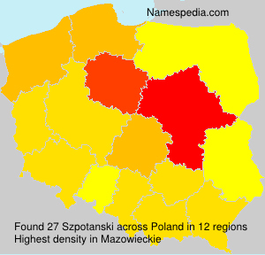 Surname Szpotanski in Poland Surname Szpotanski in Poland