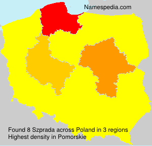Surname Szprada in Poland Surname Szprada in Poland