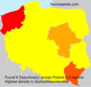 Surname Szpuntowicz in Poland Surname Szpuntowicz in Poland