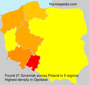 Surname Szramiak in Poland Surname Szramiak in Poland