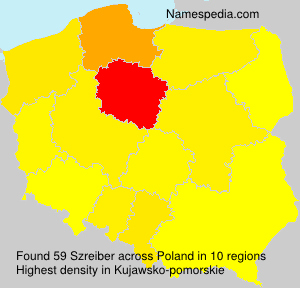 Surname Szreiber in Poland Surname Szreiber in Poland