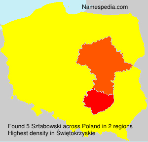 Surname Sztabowski in Poland Surname Sztabowski in Poland
