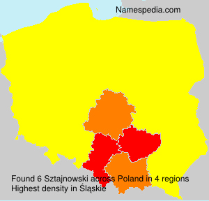 Surname Sztajnowski in Poland Surname Sztajnowski in Poland