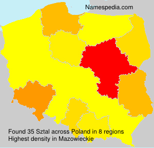 Surname Sztal in Poland Surname Sztal in Poland