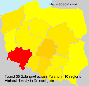 Surname Sztangret in Poland Surname Sztangret in Poland