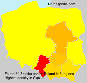 Surname Sztefko in Poland Surname Sztefko in Poland