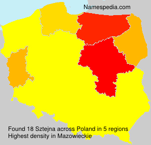 Surname Sztejna in Poland Surname Sztejna in Poland