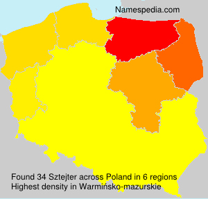 Surname Sztejter in Poland Surname Sztejter in Poland