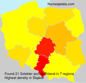 Surname Sztekler in Poland Surname Sztekler in Poland