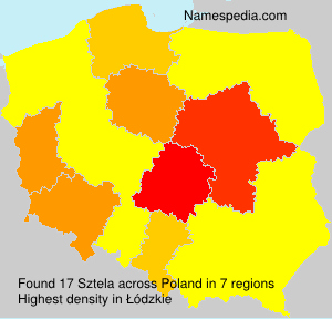 Surname Sztela in Poland Surname Sztela in Poland