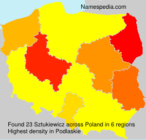 Surname Sztukiewicz in Poland Surname Sztukiewicz in Poland