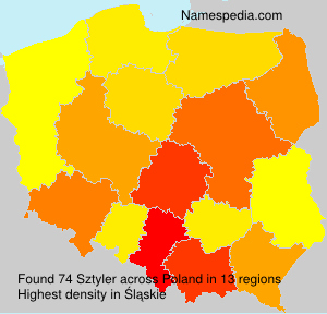 Surname Sztyler in Poland Surname Sztyler in Poland
