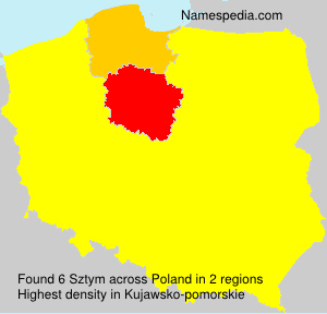 Surname Sztym in Poland Surname Sztym in Poland