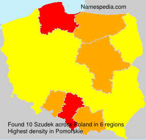 Surname Szudek in Poland Surname Szudek in Poland