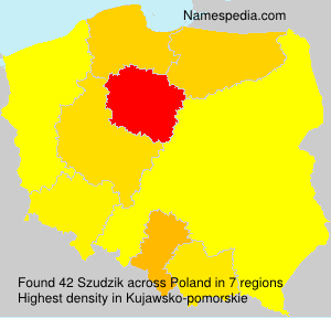 Surname Szudzik in Poland Surname Szudzik in Poland