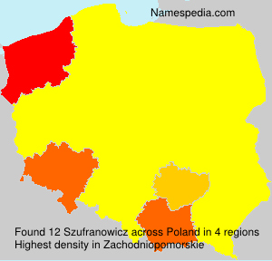 Surname Szufranowicz in Poland Surname Szufranowicz in Poland