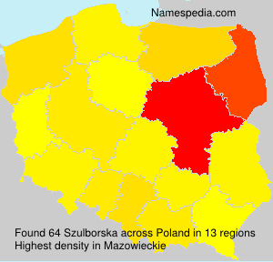 Surname Szulborska in Poland Surname Szulborska in Poland