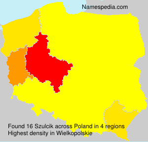 Surname Szulcik in Poland Surname Szulcik in Poland