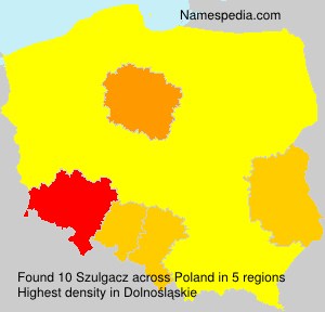 Surname Szulgacz in Poland Surname Szulgacz in Poland