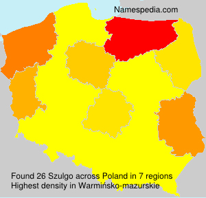 Surname Szulgo in Poland Surname Szulgo in Poland