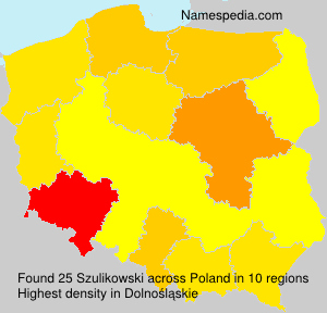 Surname Szulikowski in Poland Surname Szulikowski in Poland