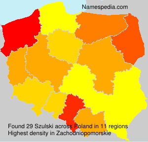 Surname Szulski in Poland Surname Szulski in Poland