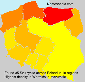 Surname Szulzycka in Poland Surname Szulzycka in Poland