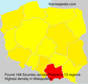 Surname Szumiec in Poland Surname Szumiec in Poland