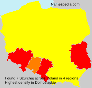 Surname Szurchaj in Poland Surname Szurchaj in Poland