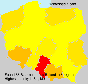 Familiennamen Szurma - Poland