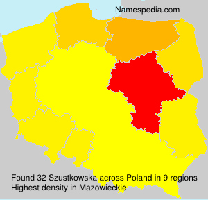 Surname Szustkowska in Poland Surname Szustkowska in Poland
