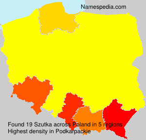 Surname Szutka in Poland Surname Szutka in Poland