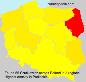 Surname Szutkiewicz in Poland Surname Szutkiewicz in Poland