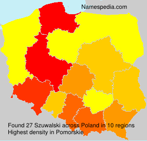 Surname Szuwalski in Poland Surname Szuwalski in Poland