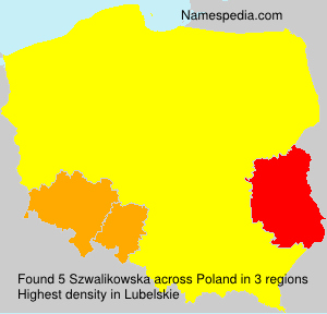 Surname Szwalikowska in Poland Surname Szwalikowska in Poland