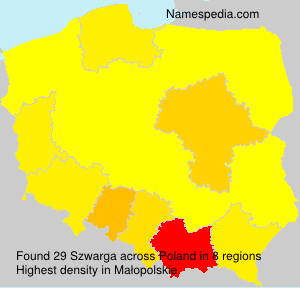 Surname Szwarga in Poland Surname Szwarga in Poland