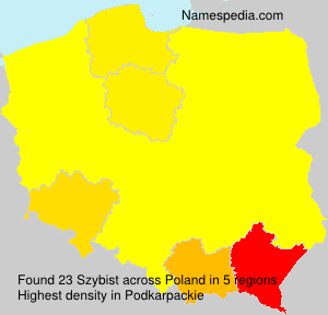 Surname Szybist in Poland Surname Szybist in Poland