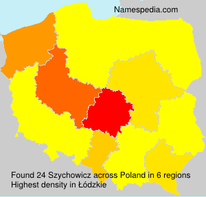 Surname Szychowicz in Poland Surname Szychowicz in Poland