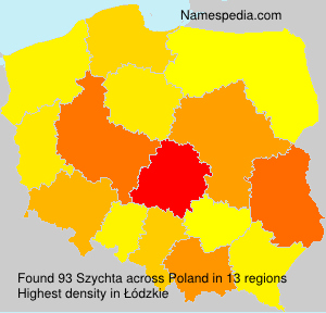 Surname Szychta in Poland Surname Szychta in Poland