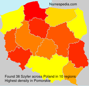 Surname Szyfer in Poland Surname Szyfer in Poland