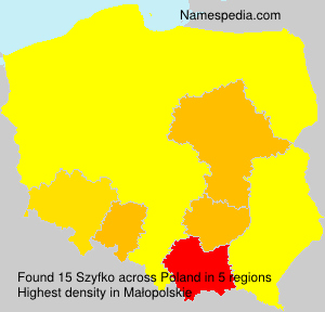 Surname Szyfko in Poland Surname Szyfko in Poland