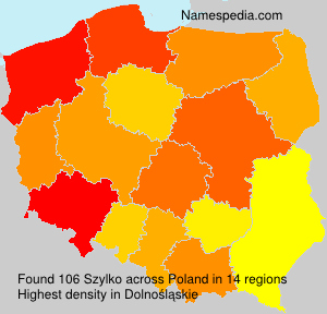 Surname Szylko in Poland Surname Szylko in Poland