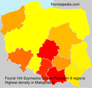 Surname Szymacha in Poland Surname Szymacha in Poland