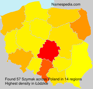 Surname Szymak in Poland Surname Szymak in Poland