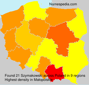 Surname Szymakowski in Poland Surname Szymakowski in Poland