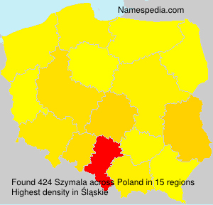 Surname Szymala in Poland Surname Szymala in Poland
