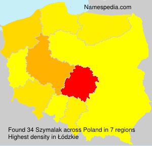 Surname Szymalak in Poland Surname Szymalak in Poland