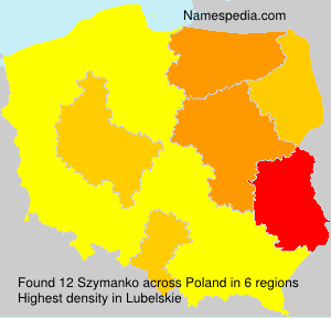 Surname Szymanko in Poland Surname Szymanko in Poland