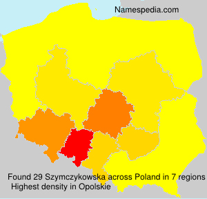 Surname Szymczykowska in Poland Surname Szymczykowska in Poland